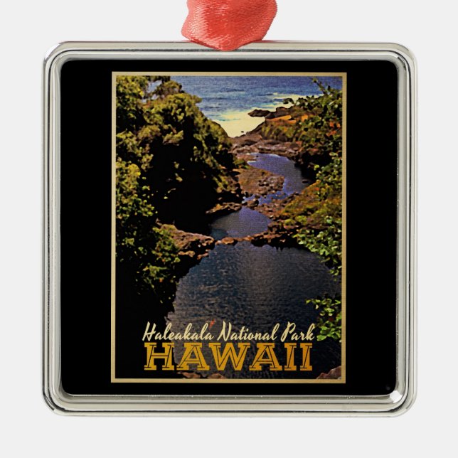 Haleakala National Park Hawaii Metal Ornament (Front)