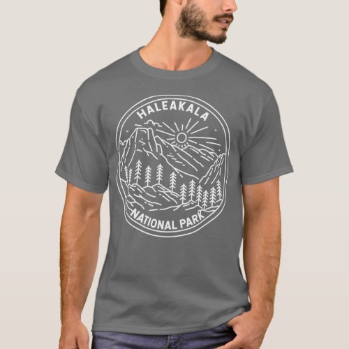 Haleakala National Park Hawaii Monoline  T_Shirt