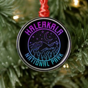 Haleakala National Park Hawaii USA Gradient Metal Ornament