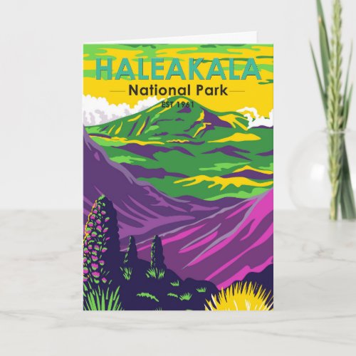  Haleakala National Park Hawaii Vintage Card