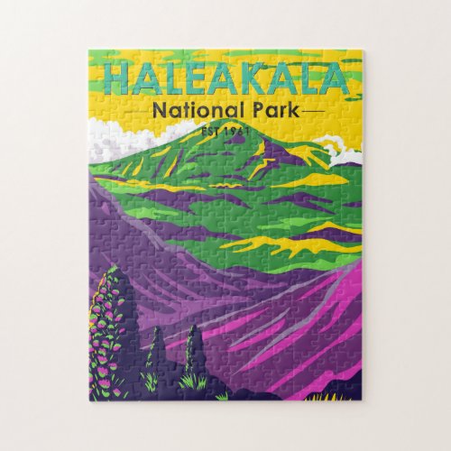  Haleakala National Park Hawaii Vintage  Jigsaw Puzzle