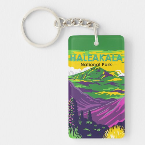  Haleakala National Park Hawaii Vintage Keychain