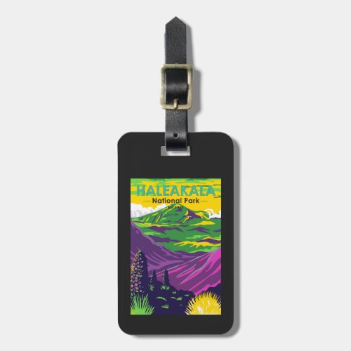  Haleakala National Park Hawaii Vintage Luggage Tag