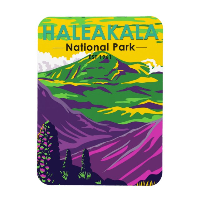  Haleakala National Park Hawaii Vintage Magnet (Vertical)