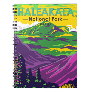 Haleakala National Park Hawaii Vintage Notebook