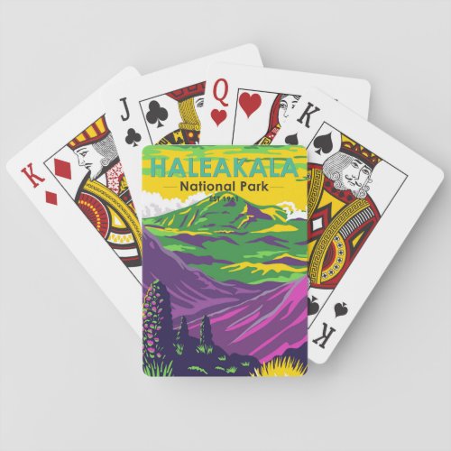  Haleakala National Park Hawaii Vintage  Poker Cards