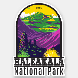Haleakala National Park Hawaii Vintage Sticker