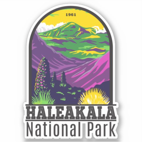 Haleakala National Park Hawaii Vintage Sticker