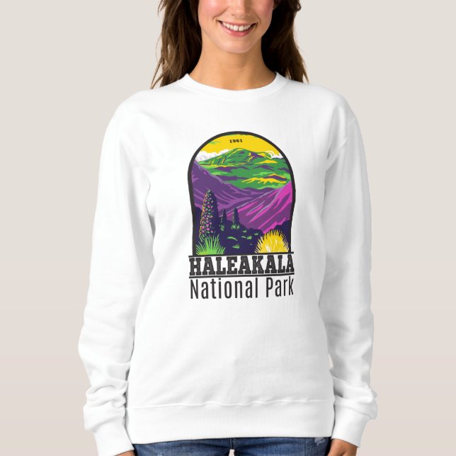 Haleakala National Park Hawaii Vintage Sweatshirt (Front)