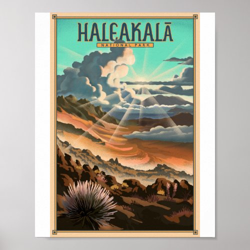Haleakala National Park Litho Artwork Poster