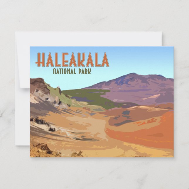Haleakala National Park Maui Hawaii Flat Cards (Front)