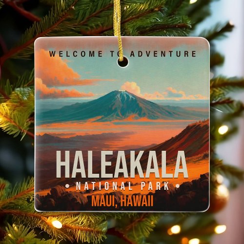 Haleakala National Park Maui Hawaii Vintage Ceramic Ornament
