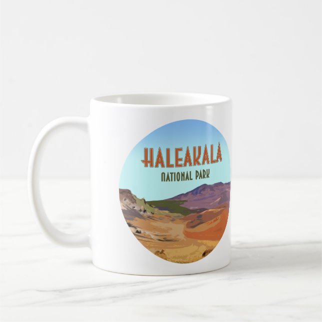 Haleakala National Park Maui Hawaii Vintage Coffee Mug (Left)
