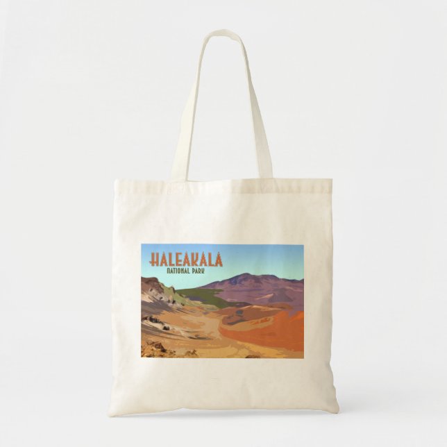 Haleakala National Park Maui Hawaii Vintage Tote Bag (Front)