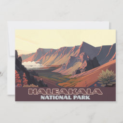 Haleakala National Park Maui Volcano Crater Invitation | Zazzle