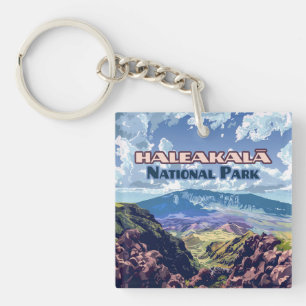 Haleakala National Park Maui Volcano Hawaii Keychain