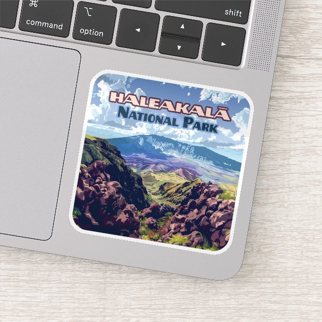 Haleakala National Park Maui Volcano Hawaii Sticker (Detail)