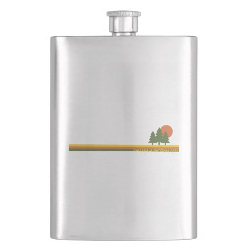 Haleakala National Park Pine Trees Sun Flask