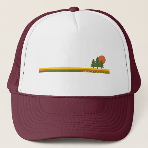 Haleakala National Park Pine Trees Sun Trucker Hat