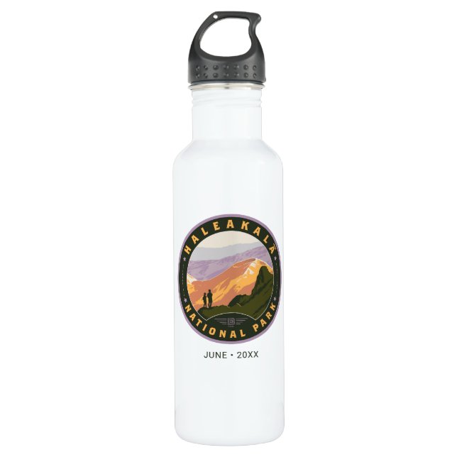Haleakala National Park Stainless Steel Water Bottle (Front)