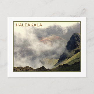 "HALEAKALA RISING UP THROUGH THE CLOUDS" POSTCARD
