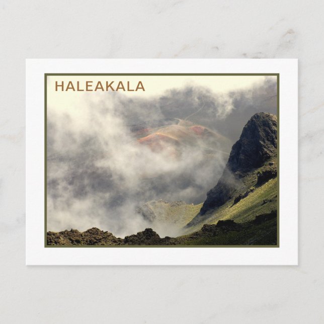  "HALEAKALA RISING UP THROUGH THE CLOUDS" POSTCARD (Front)