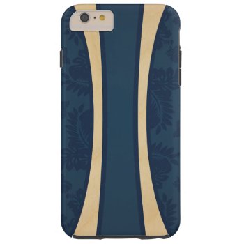 Haleiwa Hawaiian Striped Surfboard Maple Tough Iphone 6 Plus Case by KahunaDesigns at Zazzle