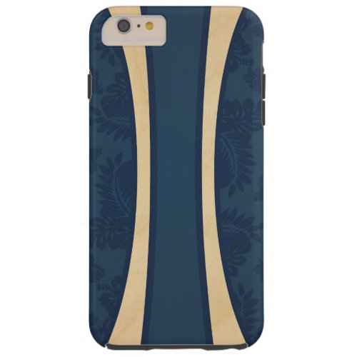 Haleiwa Hawaiian Striped Surfboard Maple Tough iPhone 6 Plus Case