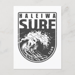 Haleiwa Surf Club Hawaii Emblem Postcard