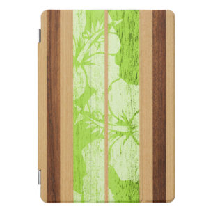 Haleiwa Surfboard Hawaiian FauxWood iPadSmartCover iPad Pro Cover