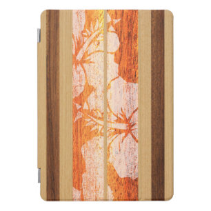 Haleiwa Surfboard Hawaiian FauxWood iPadSmartCover iPad Pro Cover
