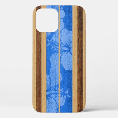 Haleiwa Surfboard Hawaiian in Blue iPhone 12 Pro Case