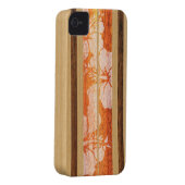 Haleiwa Surfboard Hawaiian iPhone 4 Cases (Back/Right)