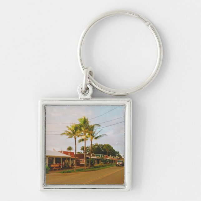 Haleiwa Surfer Town  Keychain (Front)