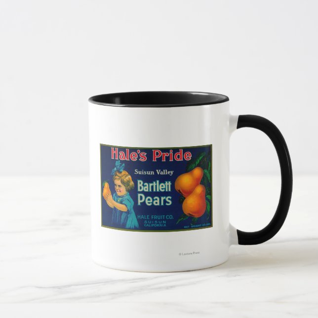 Hale's Pride Pear Crate LabelSuisun, CA Mug (Right)
