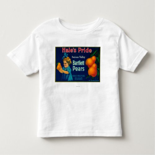 Hales Pride Pear Crate LabelSuisun CA Toddler T_shirt