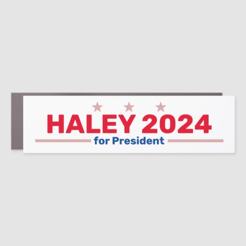 Haley 2024 bumper magnet