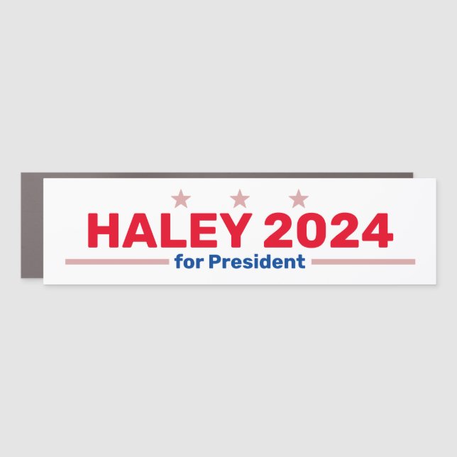 Haley 2024 bumper magnet (Front)