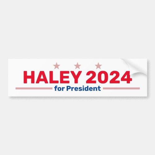 Haley 2024 bumper sticker
