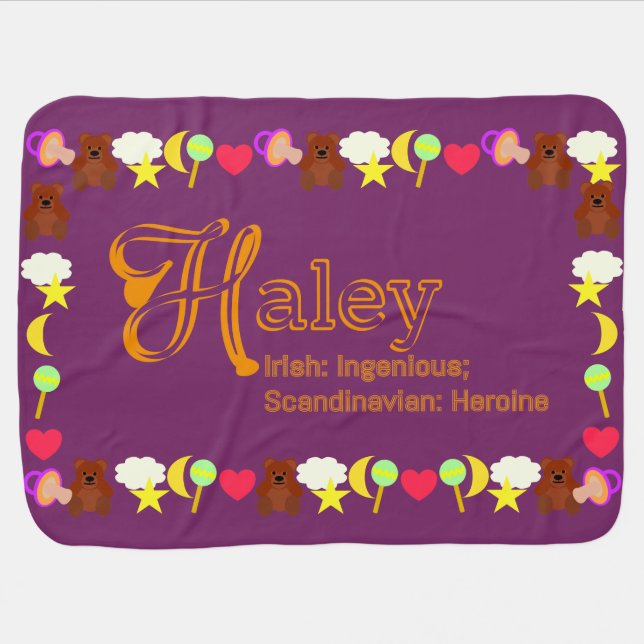 Haley Baby Blanket (Horizontal)