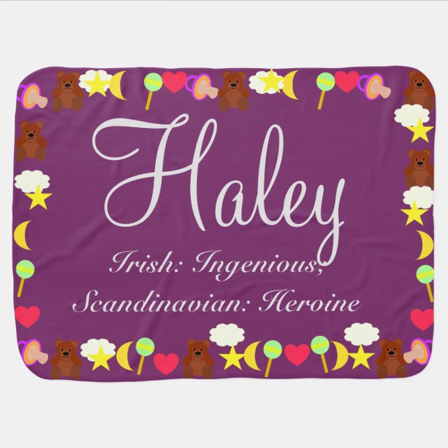 Haley Baby Blanket Template (Horizontal)