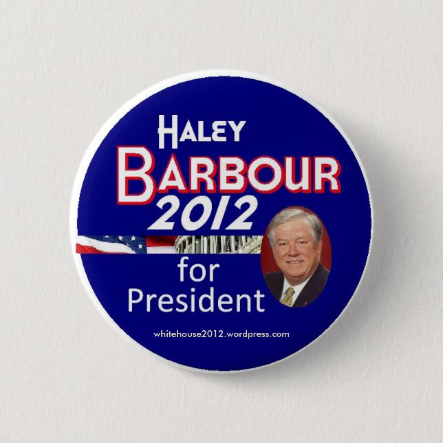 Haley Barbour 2012 Pinback Button (Front)