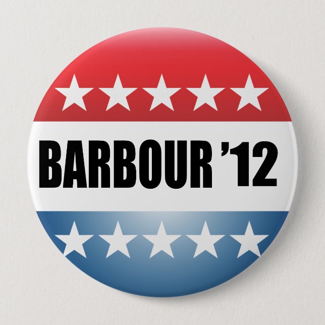 HALEY BARBOUR PINBACK BUTTON (Front)