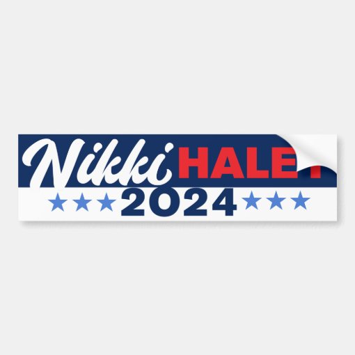 Haley for President Nikki Haley 2024 Bumper Sticker Zazzle