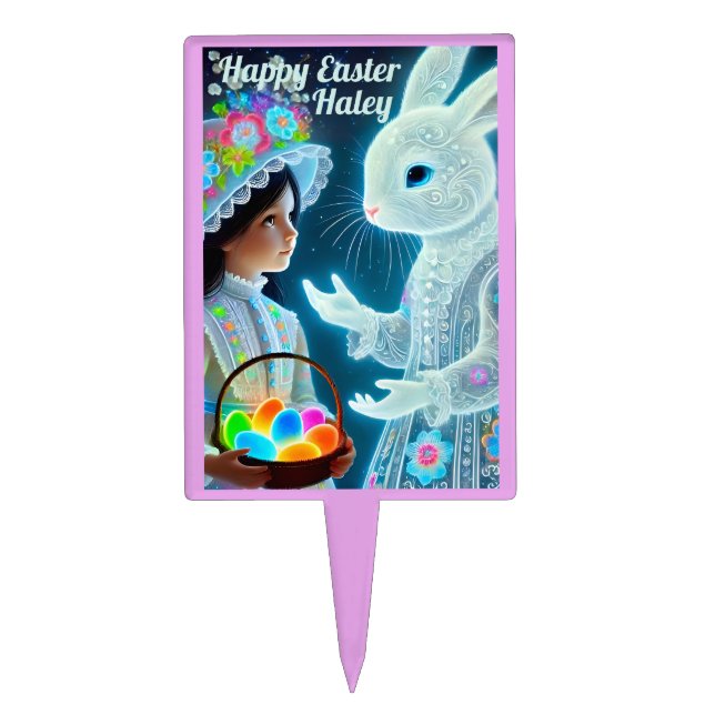 HALEY ~ LUMINESCENT CAKE PICK ~ Vintage picture ~ (Front)