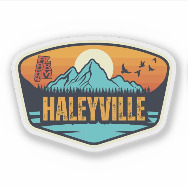 Haleyville, Alabama Sticker (Front)