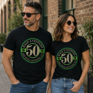 Half a Century and Still Leveling Up 50th Birthday T-Shirt