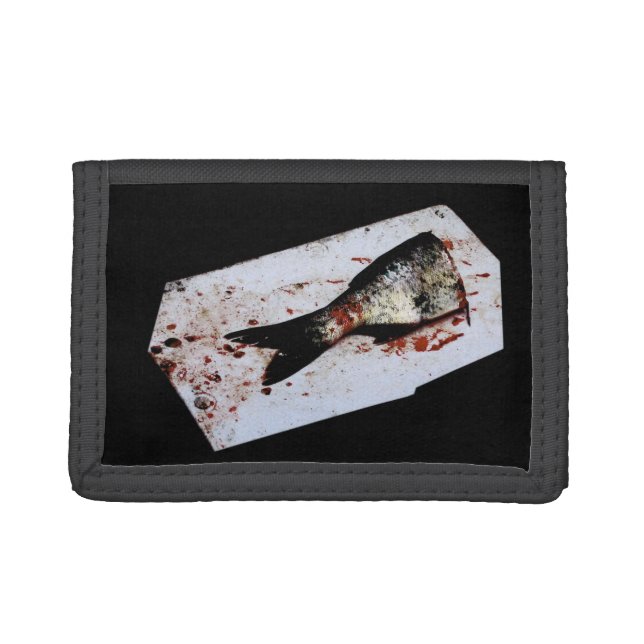 Half a Fish Photo Tri-fold Wallet (Front)