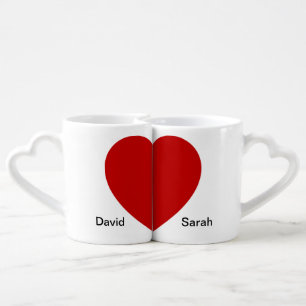 Half a heart for Him and Her Lovers' mug