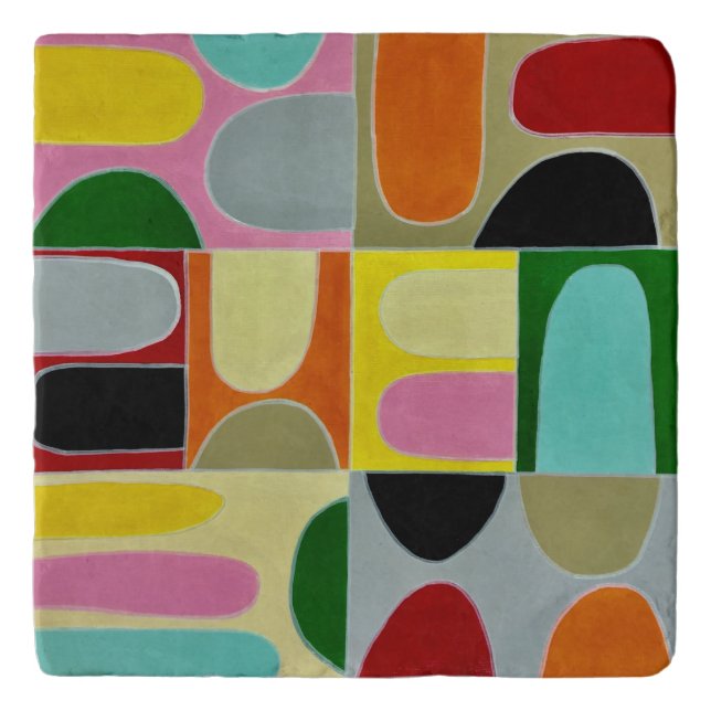 Half a Mind 4 Marble Trivet (Front)